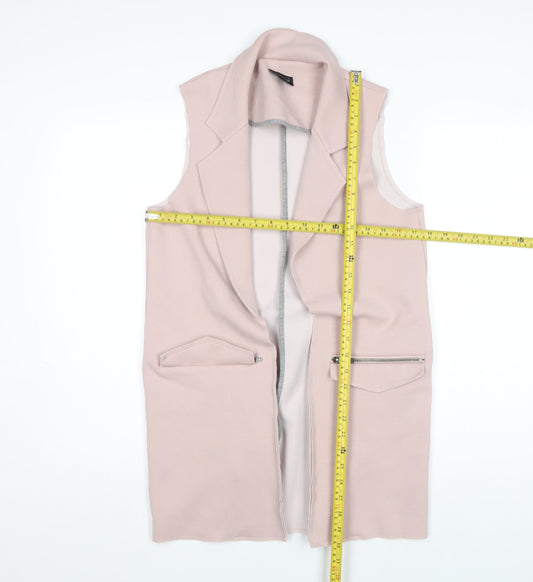 Womens UK Size 8 Topshop Pink Basic Jacket