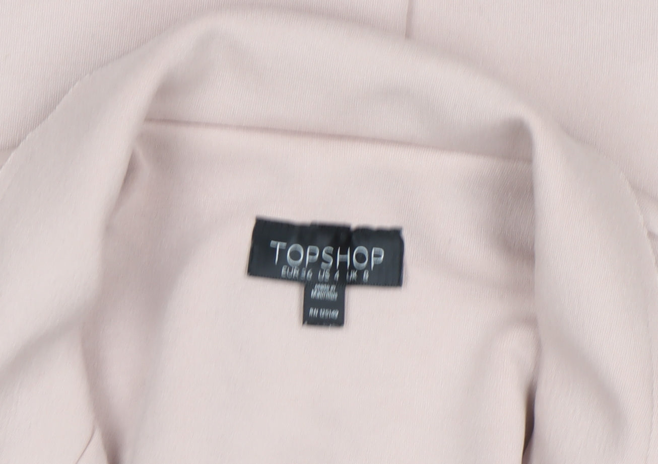 Womens UK Size 8 Topshop Pink Basic Jacket