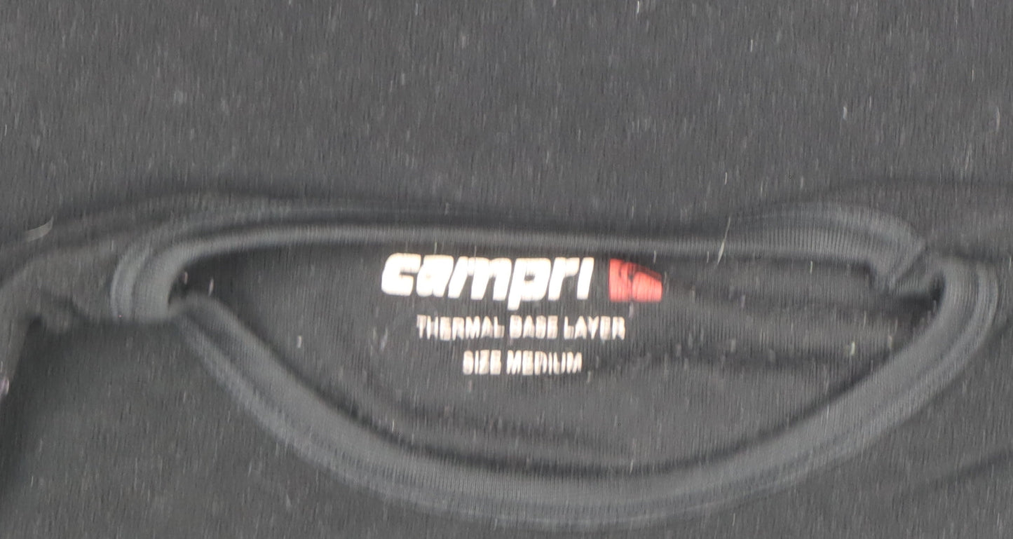 Womens UK Size M Campri Black Basic T-Shirt