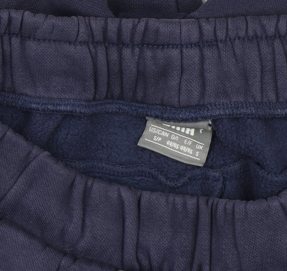 Puma Men’s Blue Jogger Sweatpants S Regular Fit Activewear Trousers