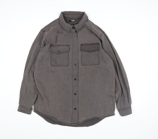 Womens UK Size 12 Missguided Grey Shacket