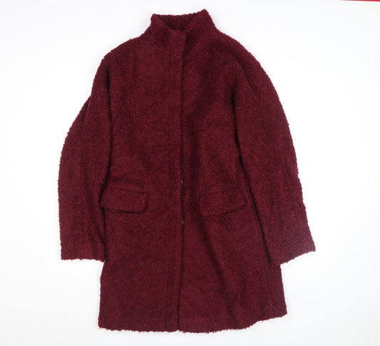 Womens UK Size 8 Monsoon Red Overcoat