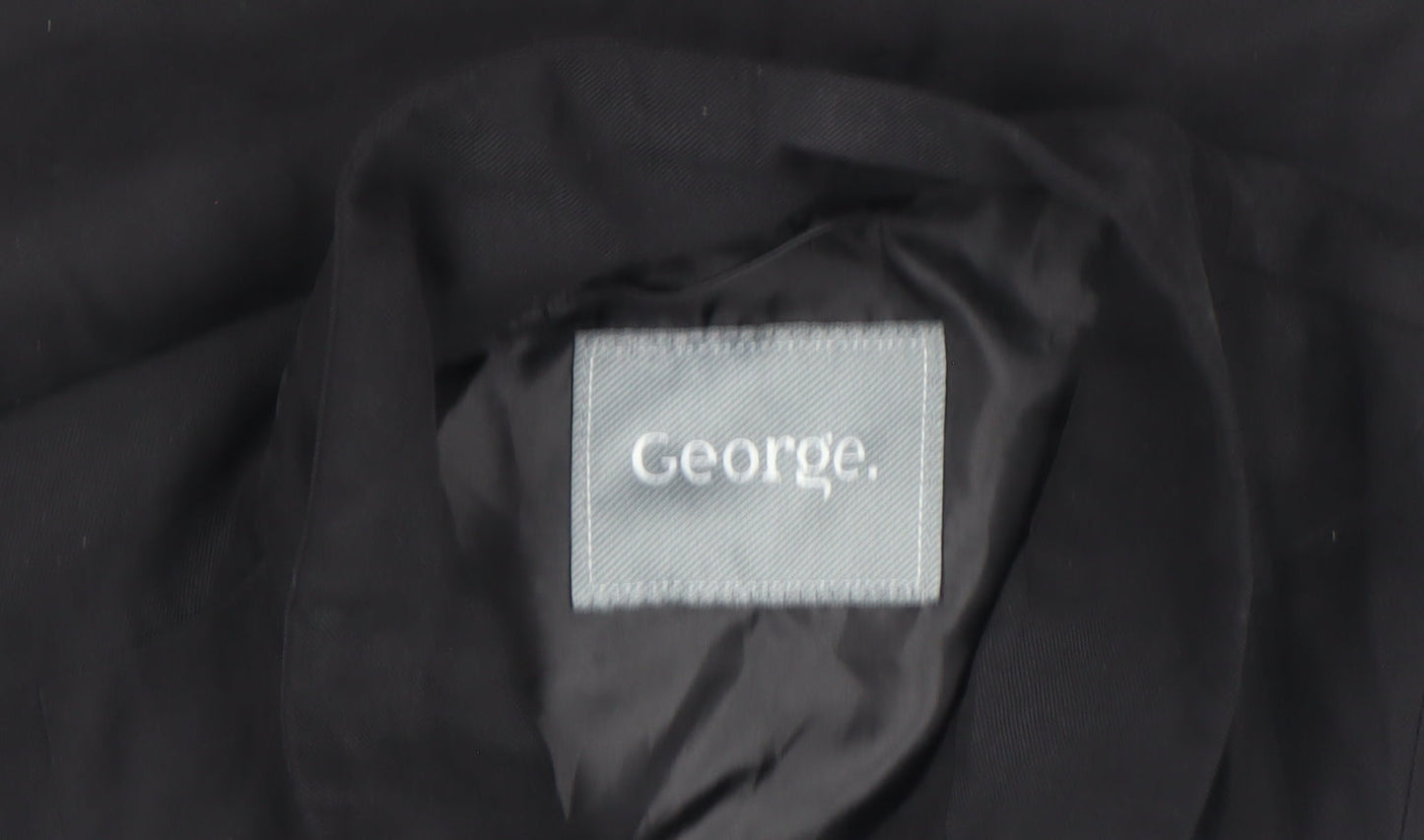 Womens UK Size 12 George Black Tunic Blouse