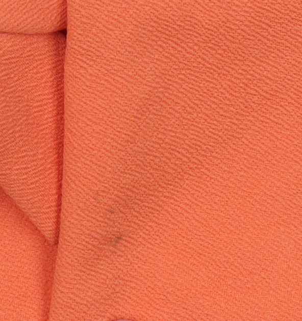 Womens UK Size 12 PRETTYLITTLETHING Regular Fit Paperbag Orange Trousers