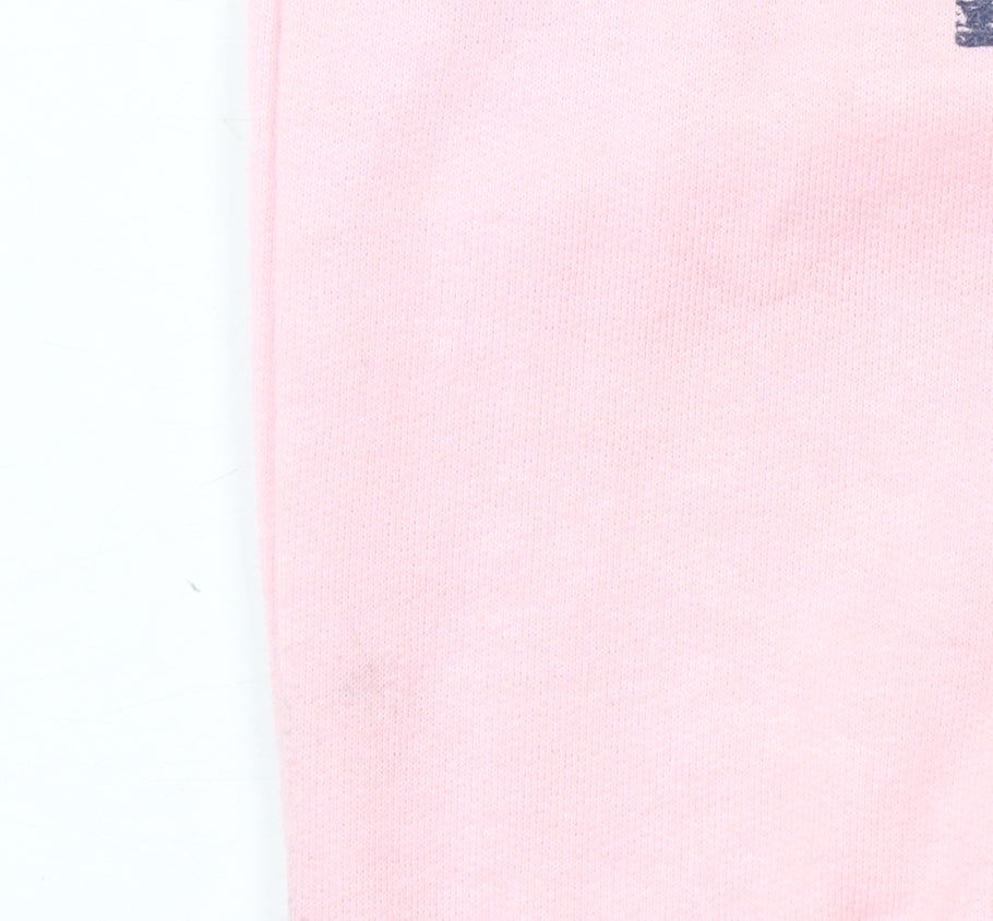 Boohoo Womens Pink Chicago Varsity Graphic Sweatshirt Size S