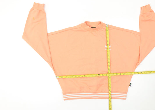 Adidas Pharrell Williams Women's Peach Crew Neck Sweatshirt Size 8