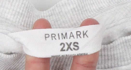 Primark Womens Grey New York Graphic Sweatshirt 2XS
