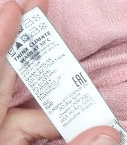 Womens UK Size 10 Marks and Spencer Pink Pullover Sweatshirt