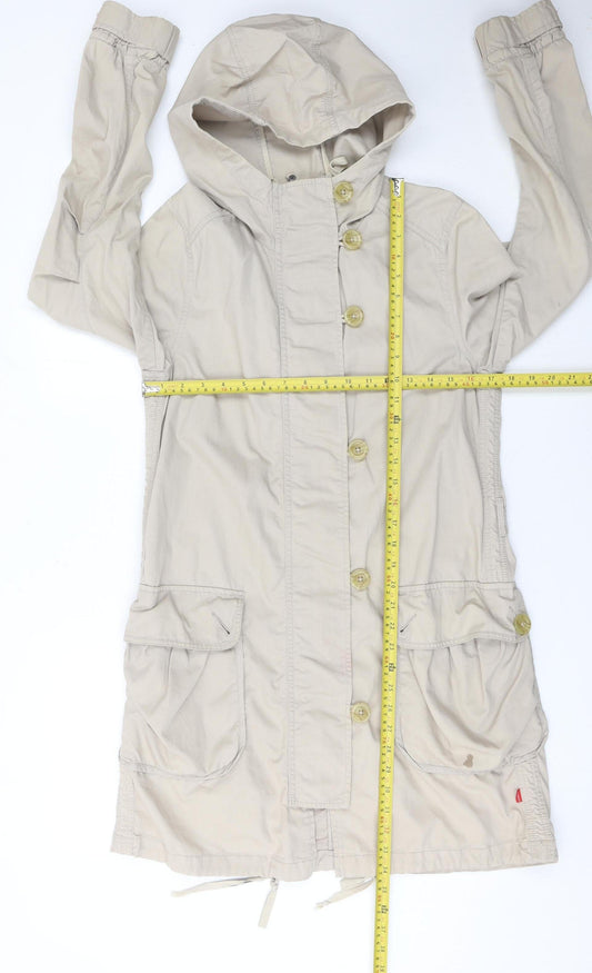 Womens UK Size S Jackpot Beige Anorak Coat