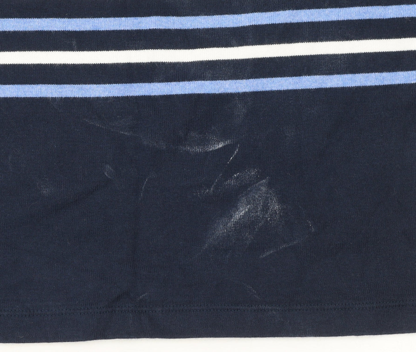 Uniqlo Girls Blue Striped Long Sleeve Cotton T-Shirt 10 Years