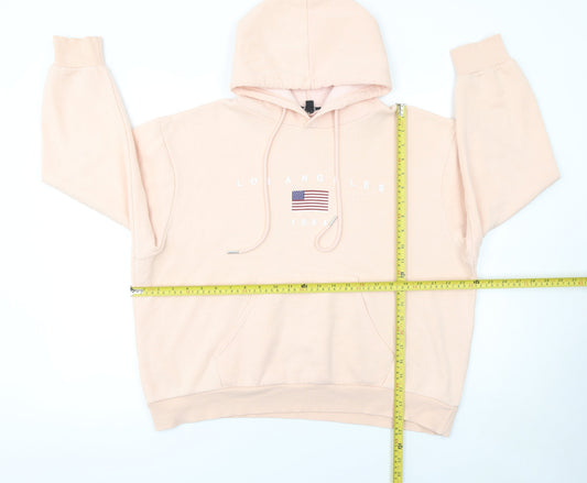 Womens UK Size L Rising Beige Pullover Hoodie