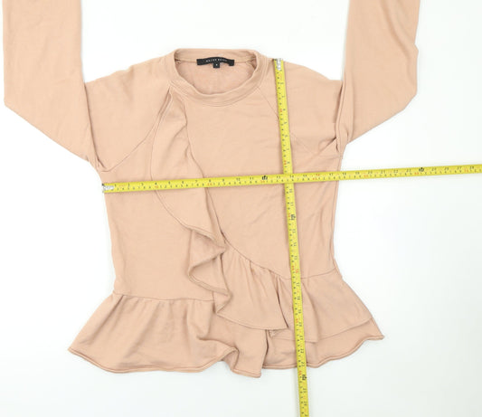 Womens UK Size S Walter Baker Beige Pullover Sweatshirt