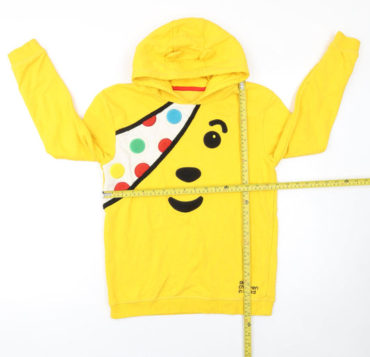 George Boys Yellow BBC Children in Need Pudsey Hoodie 12-13 Years Pullover