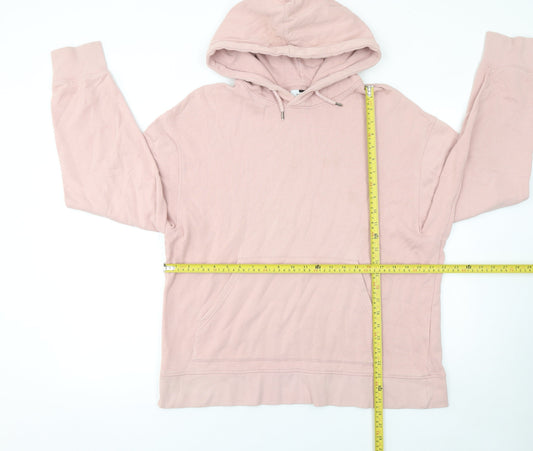 Mens UK Size L Topman Pink Pullover Hoodie
