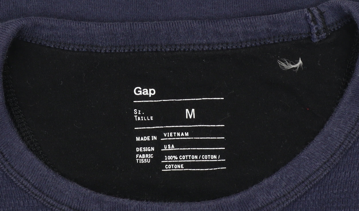 Mens UK Size M Gap Blue Pullover Sweatshirt