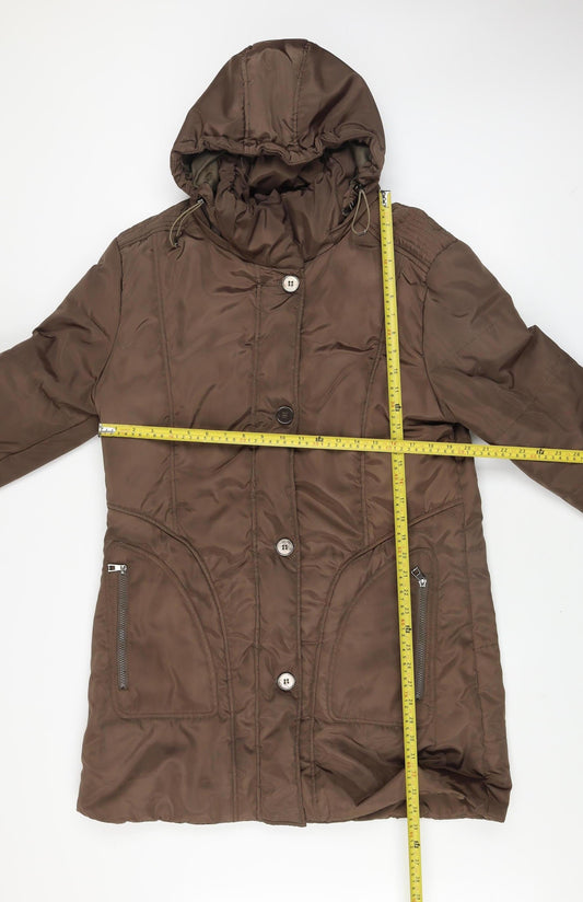 Womens UK Size 12 Betty Kay Brown Puffer Jacket