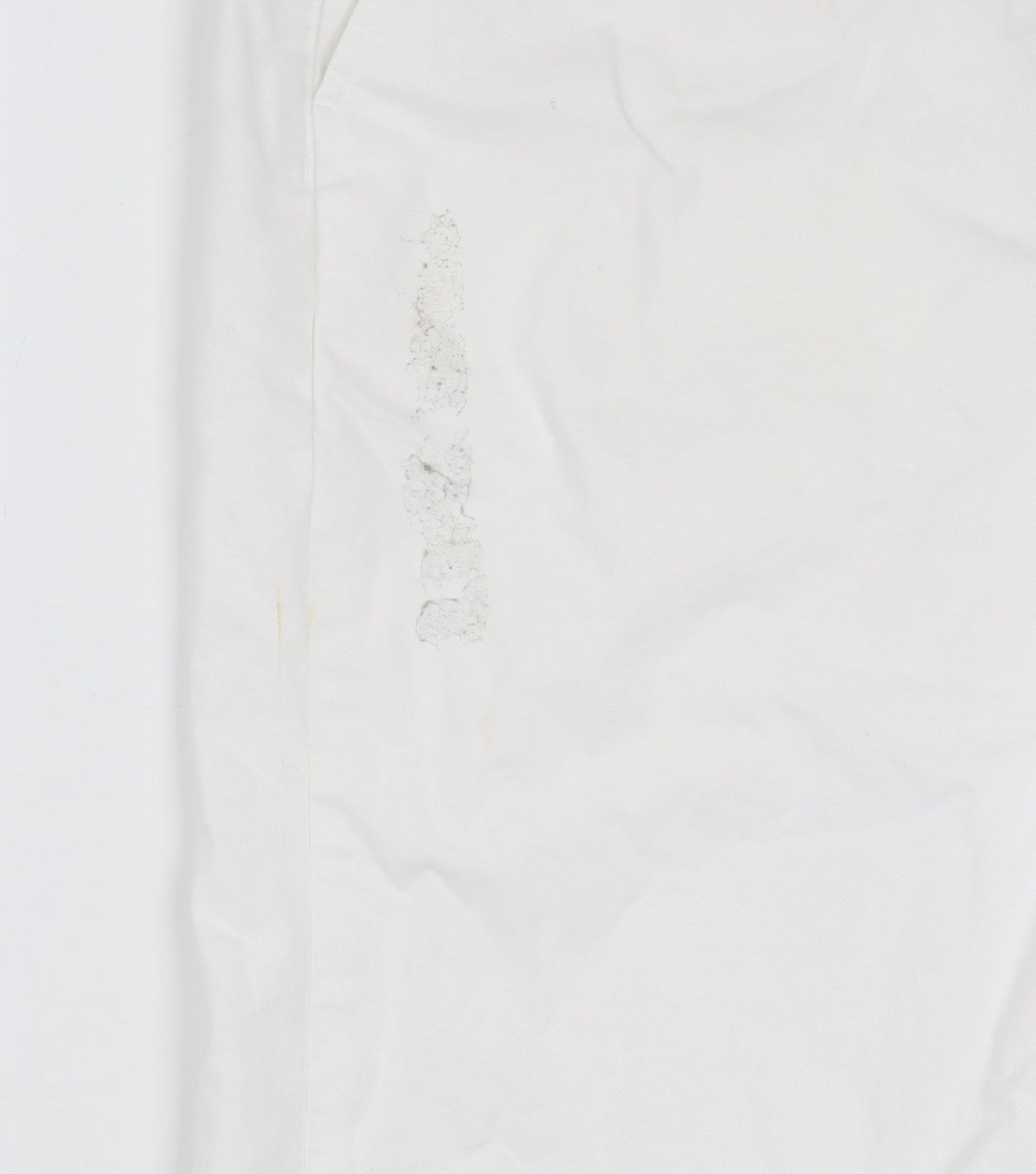 Marks and Spencer Men's White Regular Fit Chino Trousers 38x33