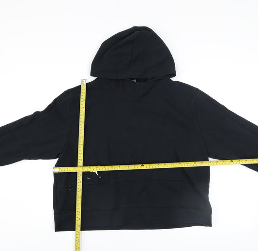 Puma Womens Black Hoodie Size XL Pullover Hooded Sweatshirt