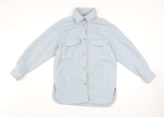 Womens UK Size XS H&M Blue Basic Jacket
