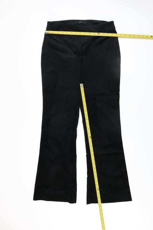 Womens UK Size 10 Up! Regular Fit Casual Workwear Black Trousers