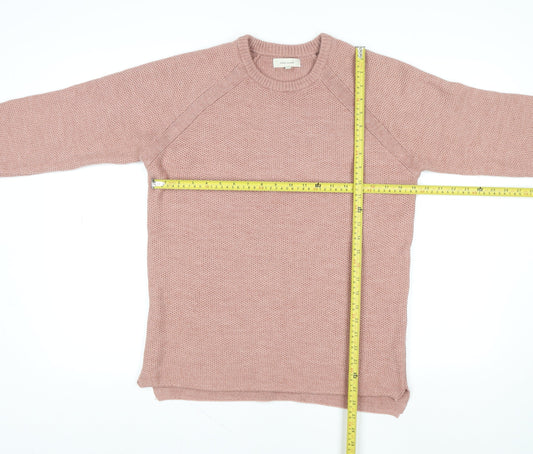 Womens UK Size M River Island Pink Pullover Jumper