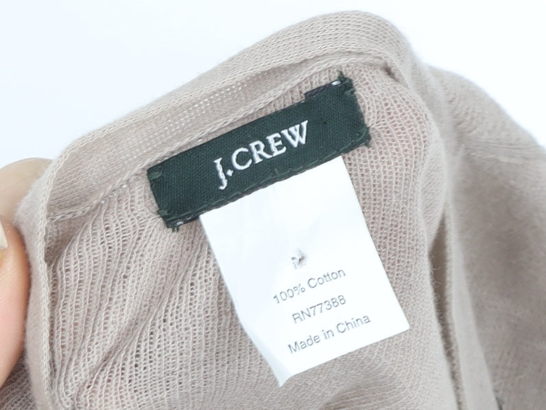 Womens UK Size M J.CREW Beige Cropped Button-Up