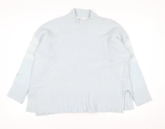 Womens UK Size L Woolovers Blue Pullover Jumper