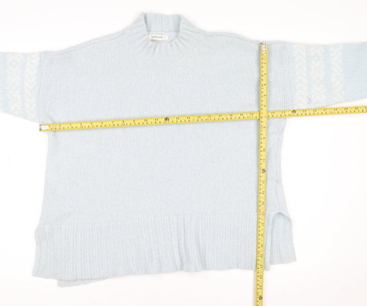 Womens UK Size L Woolovers Blue Pullover Jumper