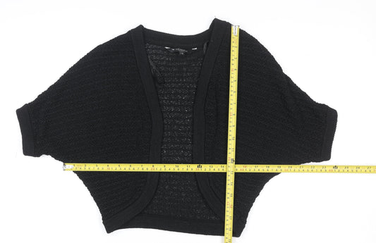 Debenhams Women’s Black Open Knit Shrug Cardigan Size 12