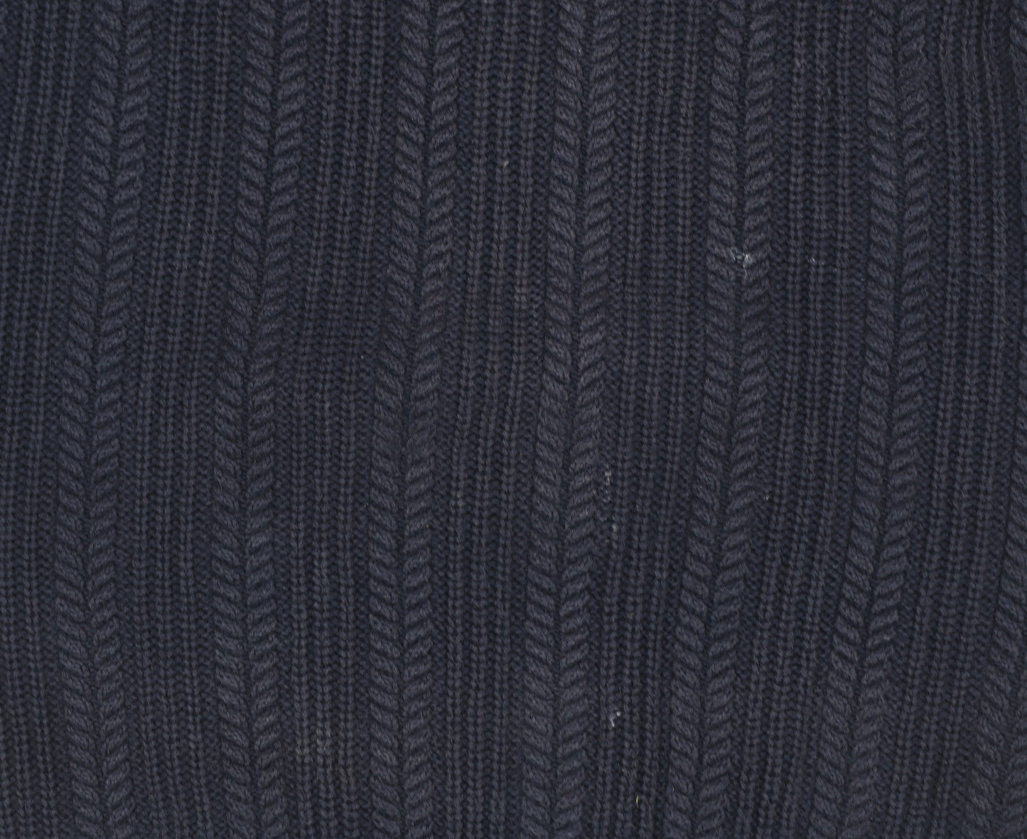 Crew Clothing Company Men's Blue Cotton Cable-Knit Jumper Size S