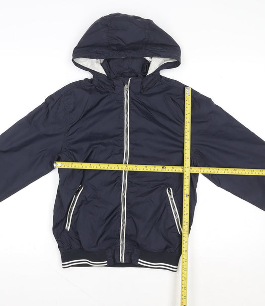 Boys UK Size 8 Years H&M Blue Windbreaker Coat