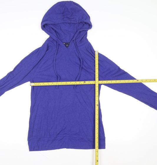 GAP Women's Blue Pullover Hoodie Medium Cotton Blend Casual