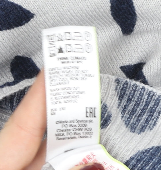 Womens UK Size 8 Marks and Spencer Grey Pullover Sweatshirt