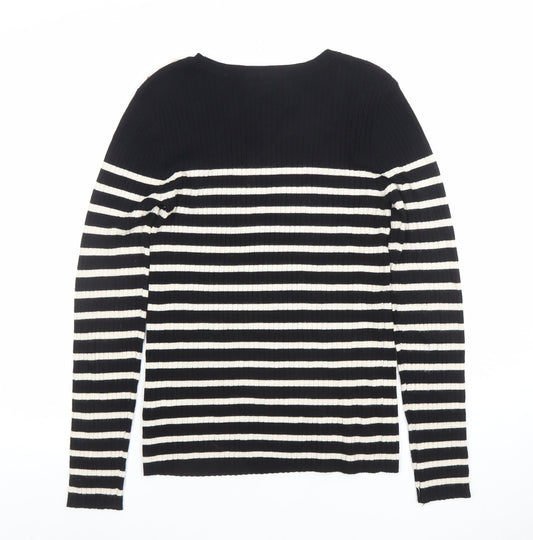 Womens UK Size 12 Editor's Cut Black Pullover Jumper