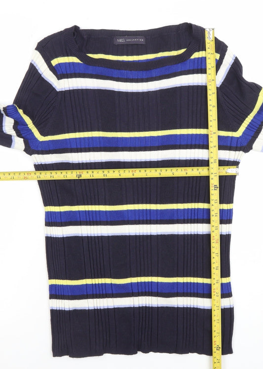 Womens UK Size 16 Marks and Spencer Multicoloured Pullover Jumper