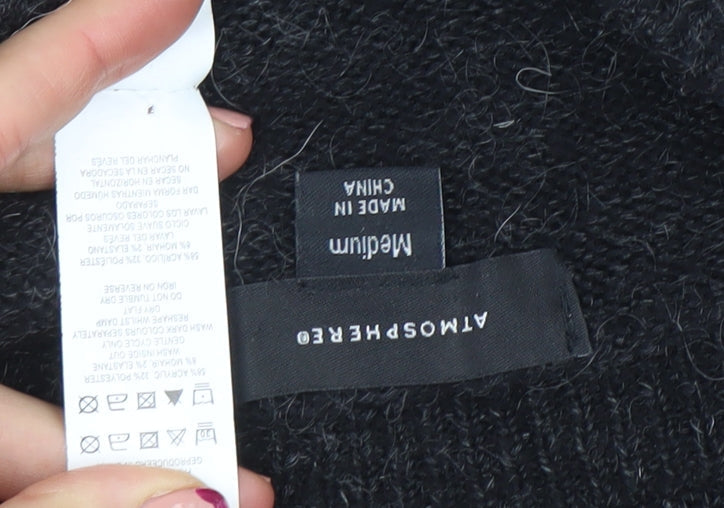 Womens UK Size M Atmosphere Black Cardigan Jumper