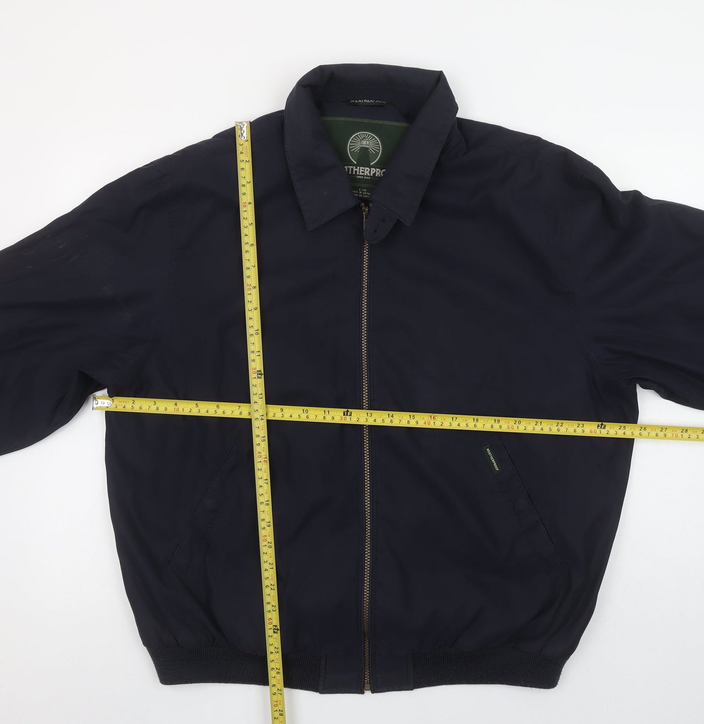 Mens UK Size L Weatherproof Blue Bomber Jacket