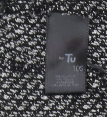 Tu Women Grey Slim Fit Stretch Work Trousers Size 10