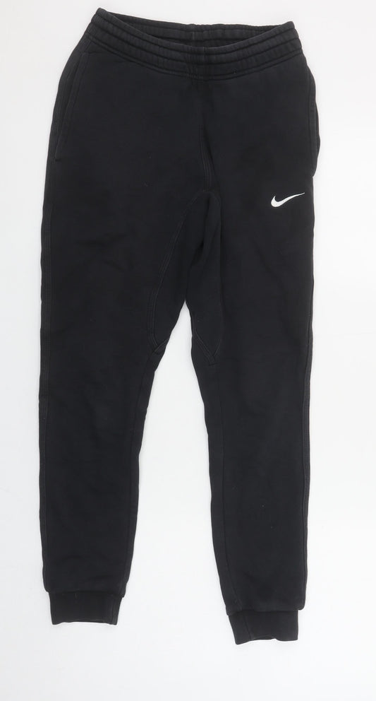 Womens UK Size XS Nike Regular Fit Jogger Black Trousers