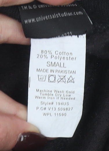 Universal Studios Men's Black Sweat Shorts Size S Casual Drawstring