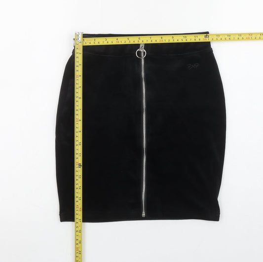 Womens UK Size XS Project X Paris Straight & Pencil Velvet Skirt