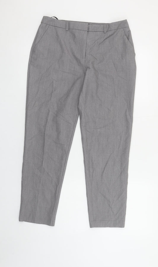 Womens UK Size 8 Dorothy Perkins Slim Fit Business Formal Workwear Grey Trousers