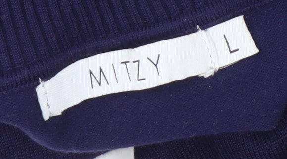 Womens UK Size L Mitzy Blue Pullover Sweatshirt
