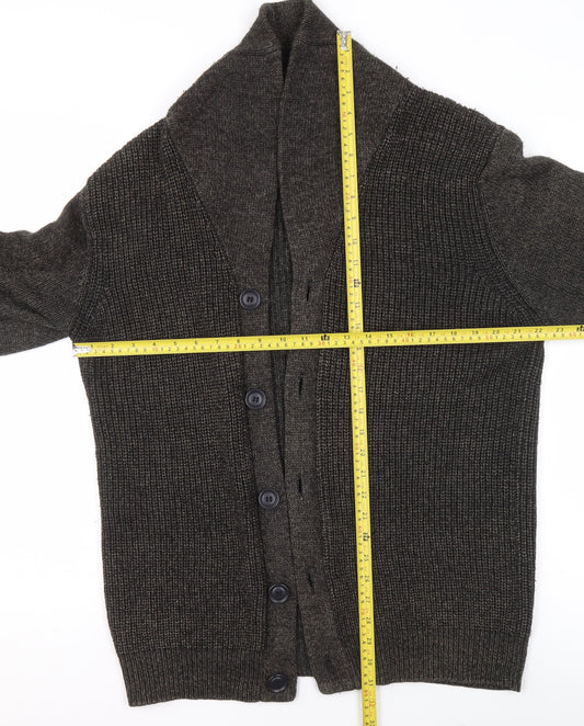 Womens UK Size L David Jones Brown Cardigan Jumper
