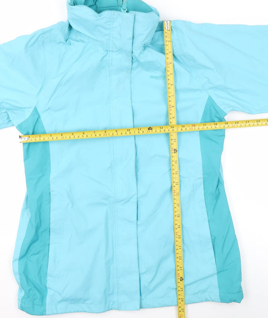 Womens UK Size 14 Regatta Blue Rain Coat
