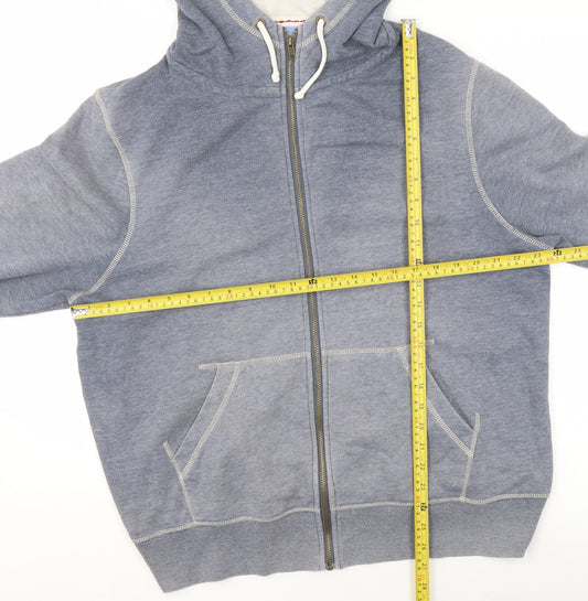 Peter Storm Mens Grey XL Full Zip Hooded Basic Jacket