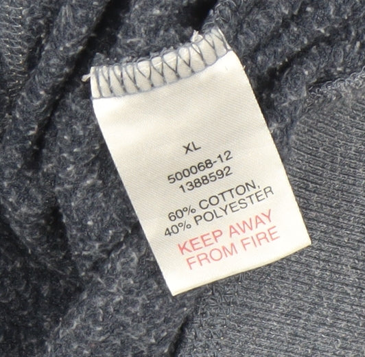 Superdry Womens Navy Blue Graphic Crew Neck Sweatshirt Size 14