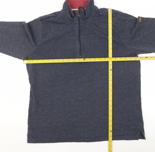 Mens UK Size L Trespass Blue Pullover Sweatshirt