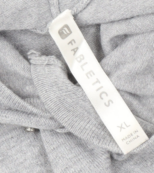 Womens UK Size XL Fabletics Grey Pullover Hoodie