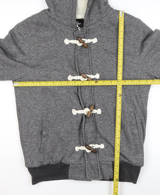 Mens UK Size M Cedar Wood State Grey Pullover Hoodie